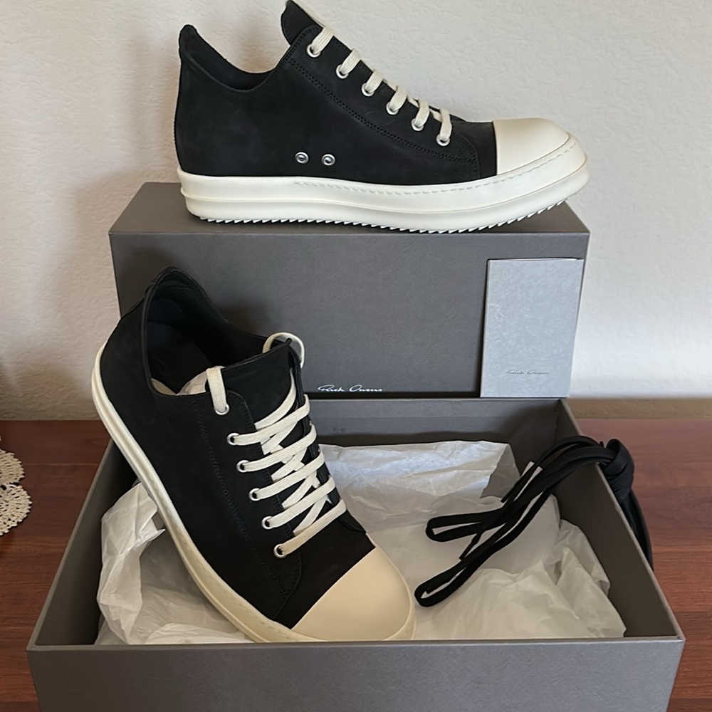 Rick Owen’s FW25 Concordians, Low Sneakers, Leather-NEW - Picture 2 of 12